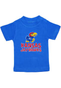 Kansas Jayhawks Infant Playful T-Shirt - Blue