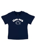 Penn State Nittany Lions Infant Baby Mascot T-Shirt - Navy Blue