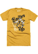 Purdue Boilermakers Boiler Up Pete Fashion T Shirt - Gold