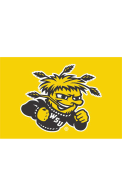 Wichita State Shockers 4x6 Yellow Desk Flag