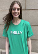 localE Philadelphia Women's Kelly Green Sequins Wordmark Unisex Short Sleeve T-Shirt