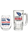 Tennessee Titans Stemless 17oz Wine and 16oz Beer Drink Set