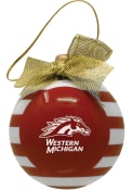 Western Michigan Broncos Ceramic Bulb Ornament