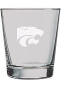 K-State Wildcats 13oz Logo Engraved Rock Glass