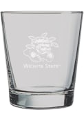 Wichita State Shockers 13oz Logo Engraved Rock Glass