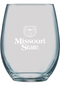 Missouri State Bears 21oz Logo Engraved Stemless Wine Glass