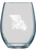 Missouri Western Griffons 21oz Logo Engraved Stemless Wine Glass
