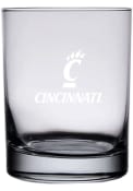 White Cincinnati Bearcats 14oz Etched Rock Glass