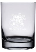 Wichita State Shockers 14oz Etched Rock Glass