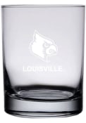 Louisville Cardinals 14oz Etched Rock Glass
