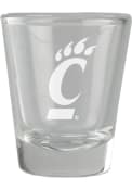 White Cincinnati Bearcats 2oz Etched Shot Glass