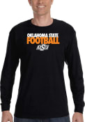 Oklahoma State Cowboys Two Tone Football T Shirt - Black