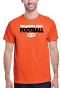 Oklahoma State Cowboys Two Tone Football T Shirt - Orange