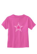 Dallas Cowboys Infant Girls Infant Logo Premier Short Sleeve T-Shirt Pink