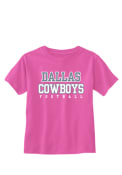 Dallas Cowboys Infant Girls Infant Logo Practice T-Shirt - Pink