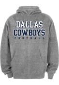 Dallas Cowboys Kids Grey Practice Hooded Sweatshirt