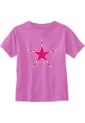 Dallas Cowboys Toddler Girls Pink Logo T-Shirt