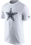 Dallas Cowboys White Essential Logo Tee