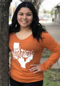Texas Longhorns Womens Emilie Burnt Orange LS Tee