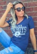 Dallas Cowboys Womens Navy Blue Foal T-Shirt