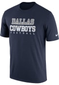Nike Dallas Cowboys Youth Navy Blue Legend Practice T-Shirt