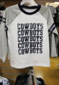 Dallas Cowboys Toddler White Blitz T-Shirt
