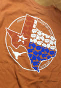 Texas Longhorns Womens Bluebonnet Mom T-Shirt - Burnt Orange