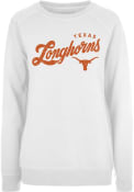 Texas Longhorns Womens Penelope Crew Sweatshirt - White