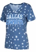 Dallas Cowboys Womens Spinner T-Shirt - Navy Blue