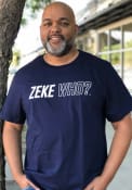 Ezekiel Elliott Dallas Cowboys Dallas Cowboys Apparel Zeke Who T-Shirt - Navy Blue