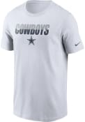 Dallas Cowboys Nike Split Team Name T Shirt - White