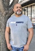 Dallas Cowboys Nike Tonal Logo T Shirt - Grey