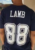 CeeDee Lamb Dallas Cowboys Nike Name And Number T-Shirt - Navy Blue