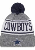 Dallas Cowboys New Era Banner Knit Knit - Navy Blue