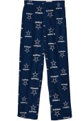 Dallas Cowboys Youth All Over Sleep Pants - Navy Blue