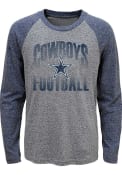 Dallas Cowboys Youth Grey Go For It Raglan T-Shirt
