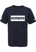 Dallas Cowboys Youth Navy Blue Velocity Training T-Shirt