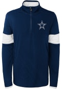 Dallas Cowboys Boys Navy Blue Yard Line 1/4 Zip Pullover