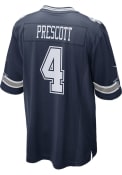 Dak Prescott Dallas Cowboys Nike Road Game Football Jersey - Navy Blue
