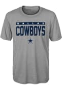 Dallas Cowboys Youth Training Camp T-Shirt - Grey