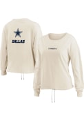 Dallas Cowboys Womens Drawstring T-Shirt - Grey