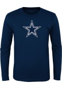 Dallas Cowboys Boys Primary Logo T-Shirt - Navy Blue