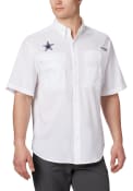 Dallas Cowboys Columbia Tamiami Dress Shirt - White