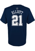 Ezekiel Elliott Dallas Cowboys Youth Mainliner NN T-Shirt - Navy Blue