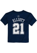 Ezekiel Elliott Dallas Cowboys Boys Dallas Cowboys Apparel Mainliner NN T-Shirt - Navy Blue