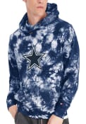 Dallas Cowboys Tie Dye Fashion Hood - Navy Blue