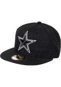 Dallas Cowboys New Era Basic 59FIFTY Fitted Hat - Black