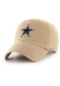 Dallas Cowboys 47 Clean Up Adjustable Hat - Khaki
