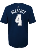 Dak Prescott Dallas Cowboys Boys Nike NN T-Shirt - Navy Blue