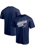 Dallas Cowboys HOMETOWN STATE SHAPE T Shirt - Navy Blue